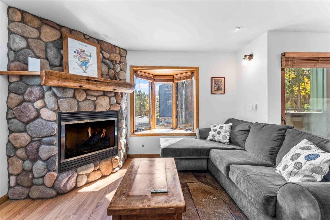 465 4 O Clock Road, Unit 105 Breckenridge, CO 80424 - Photo 3 of 34 Living Room View 1