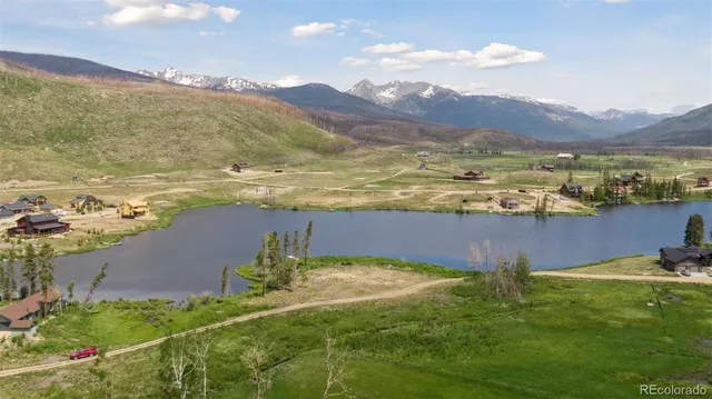 a view of an ocean and city