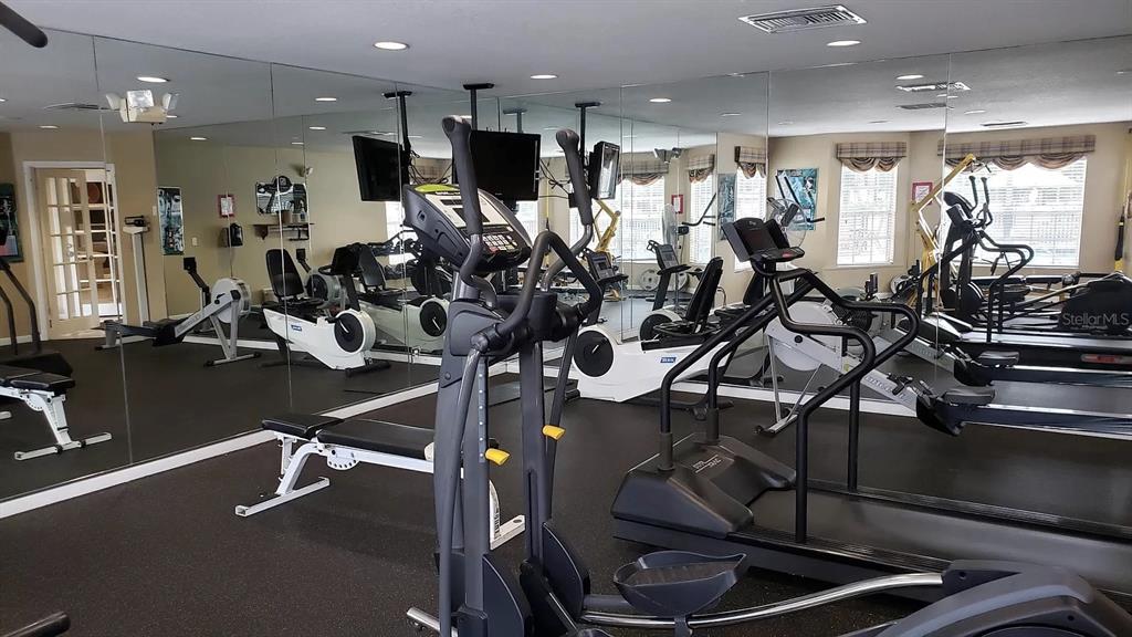 1830 Long Iron Drive, Unit 701 Rockledge, FL 32955 - Photo 14 of 18 a view of a room with gym equipment