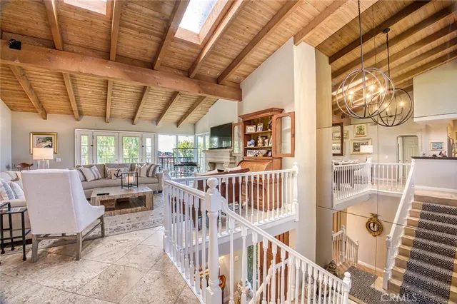 a view of a swimming pool with a garden