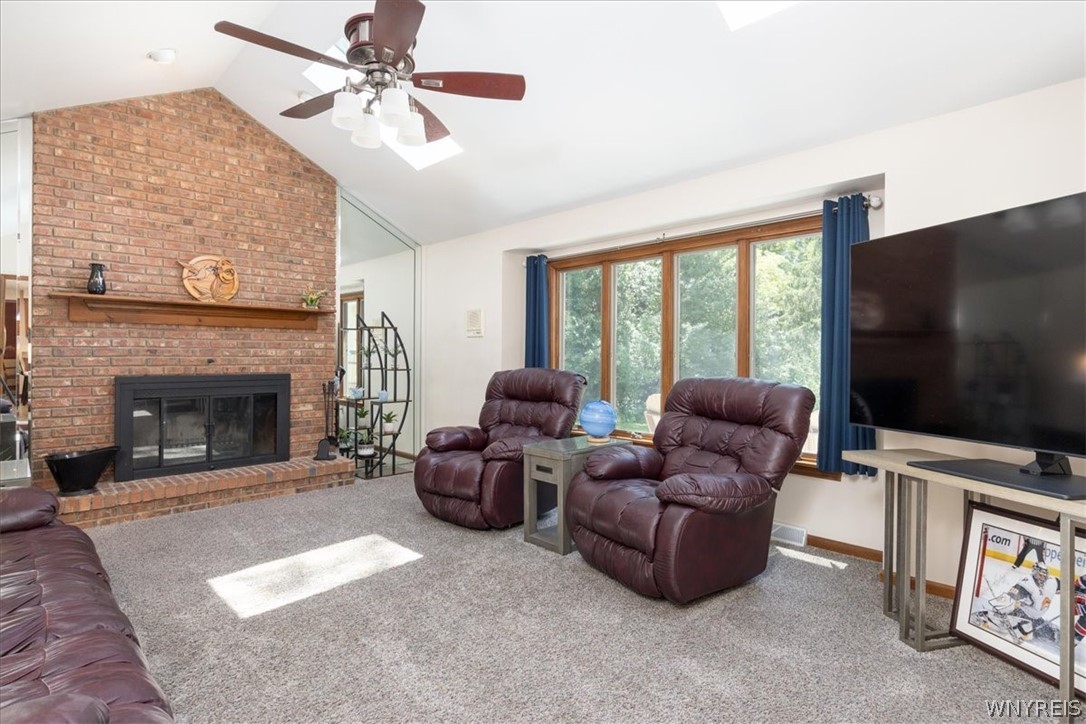 4990 Murphy Road Orchard Park, NY 14127 - Photo 11 of 33 Family Room with Wood Burning Fireplace