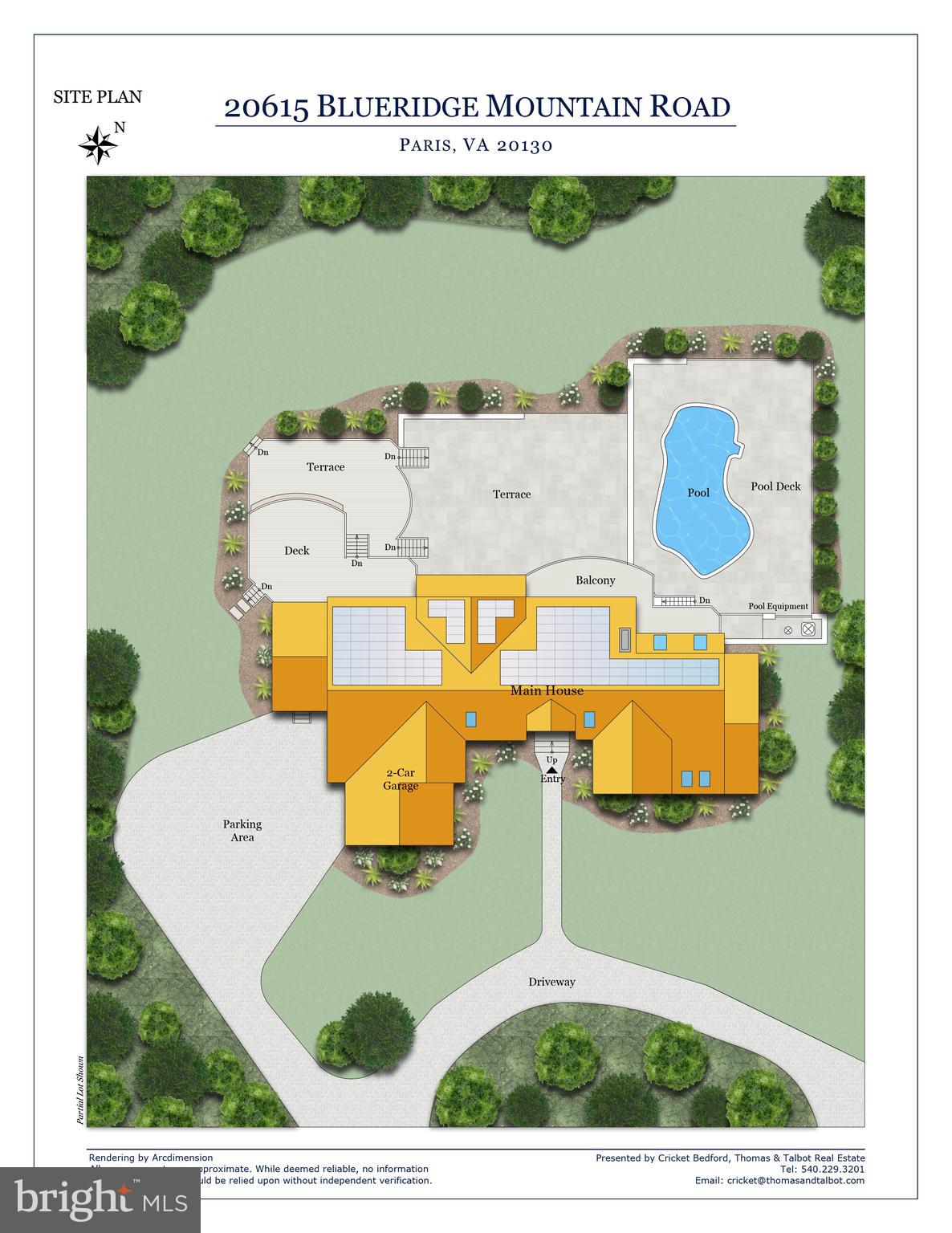 20615 Blue Ridge Mountain Road Paris, VA 20130 - Photo 48 of 80 Partial Site plan showing main house