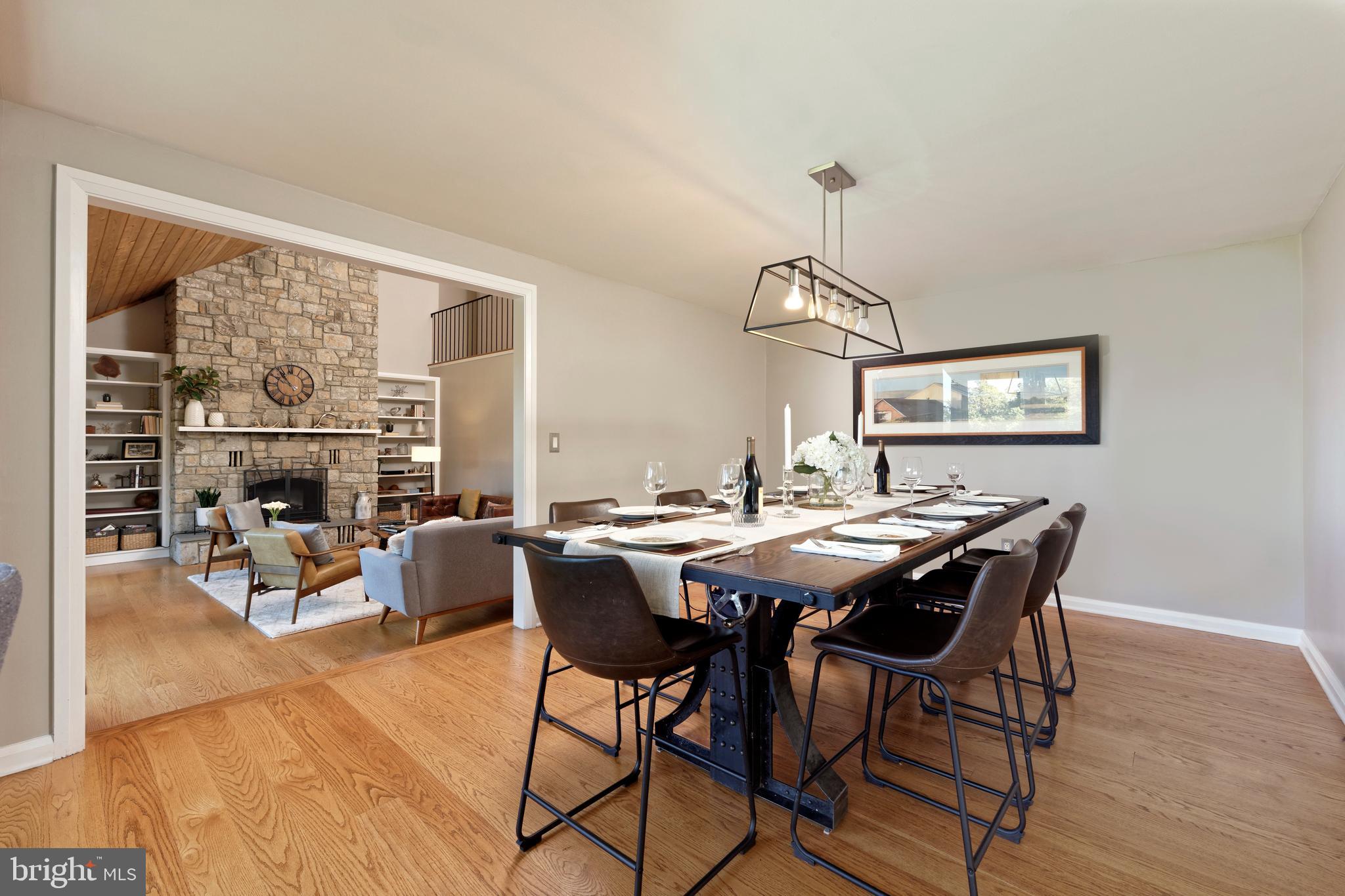 20615 Blue Ridge Mountain Road Paris, VA 20130 - Photo 10 of 80 a view of a dining room with furniture window and outside view