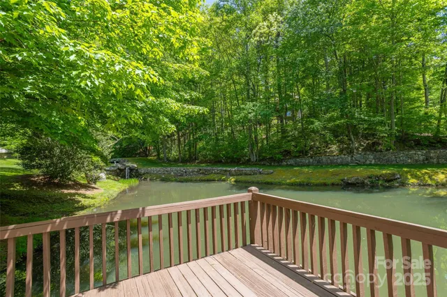 a view of deck and hardwood