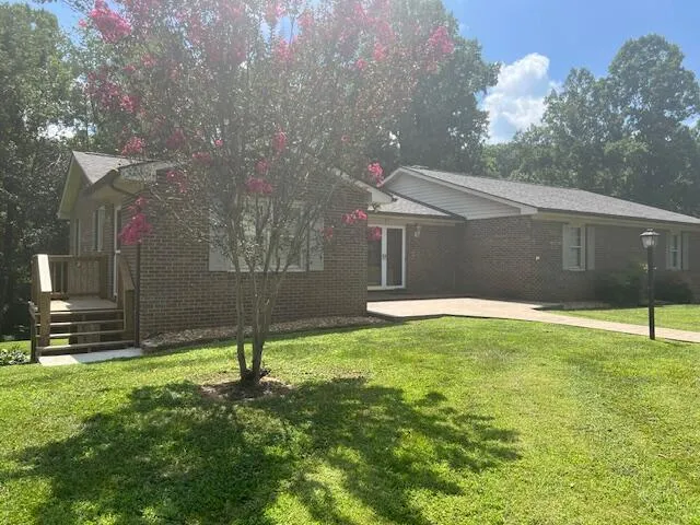 a backyard of a house