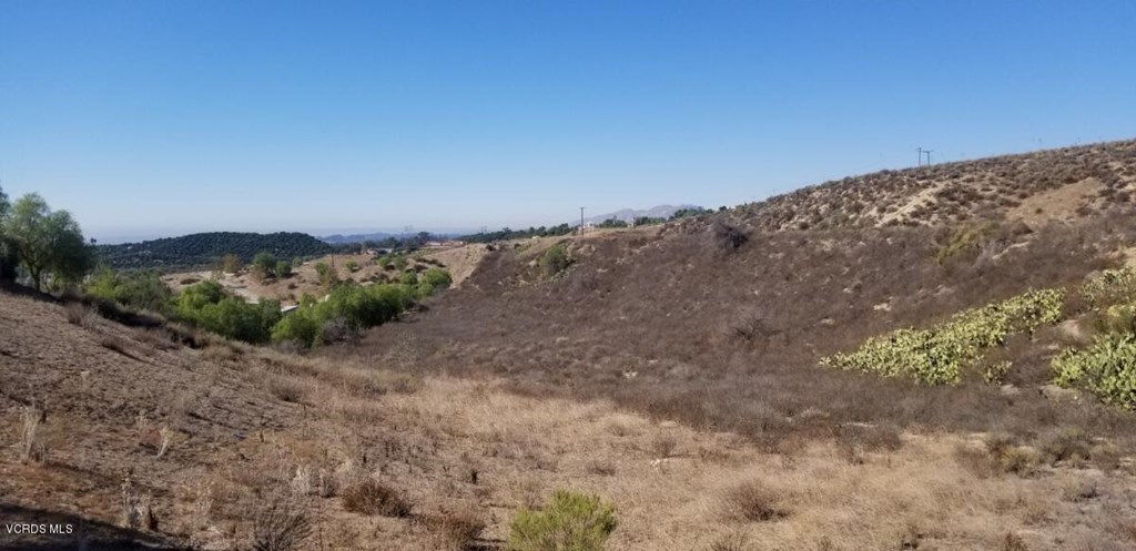 8787 Happy Road Moorpark, CA 93021 - Photo 5 of 7 a view of a dry yard with mountains in the background