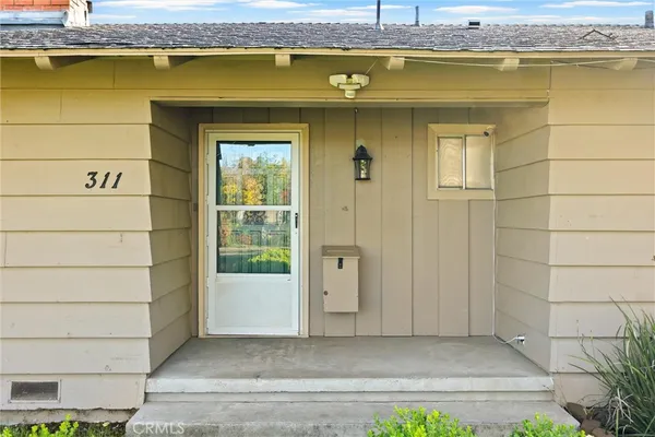 a view of front door