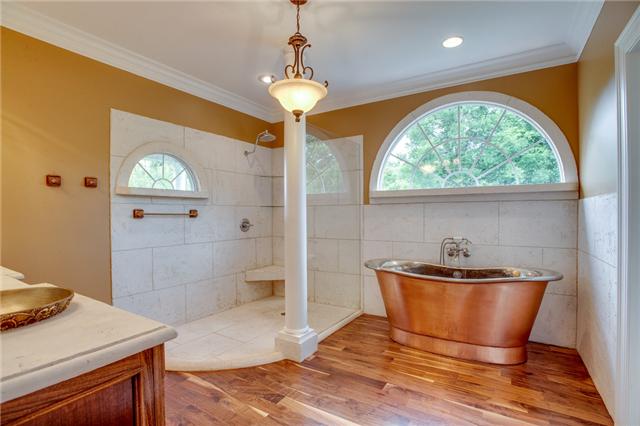 3524 Deer Ridge Road Columbia, TN 38401 - Photo 11 of 20 Master Bath Features Hammered Copper & Tin Tub and Rain Shower