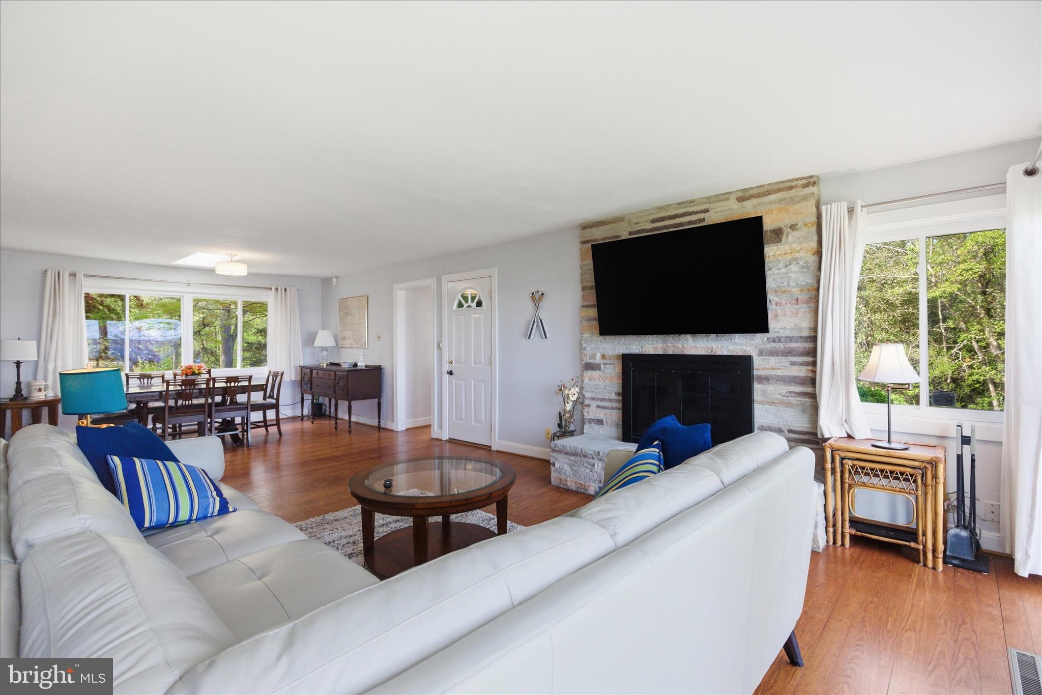 43732 Raspberry Lane Hollywood, MD 20636 - Photo 12 of 54 a living room with fireplace furniture and a flat screen tv