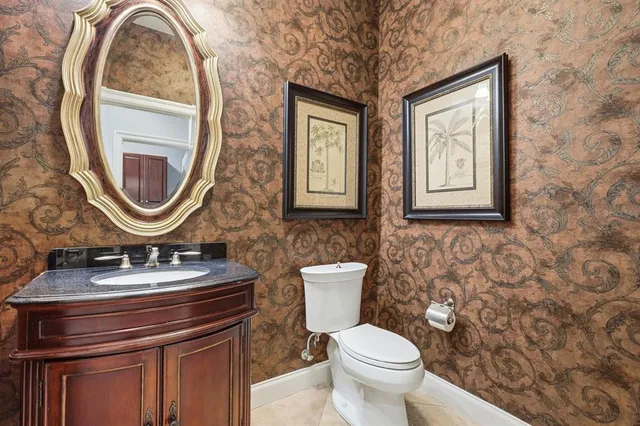 a view of a field with an ocean