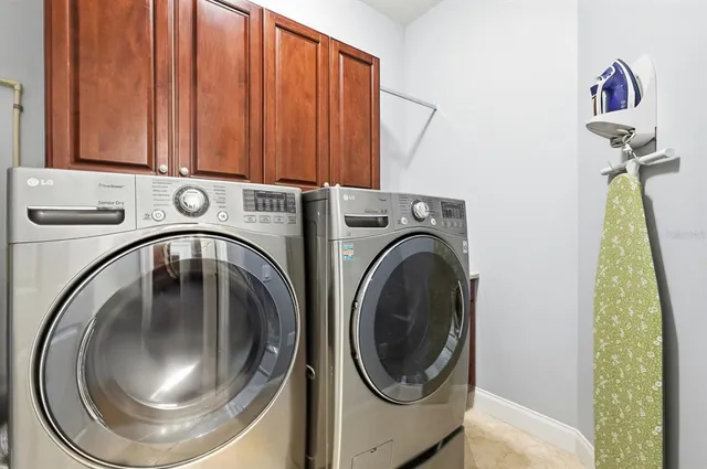 a view of a grassy area with an ocean