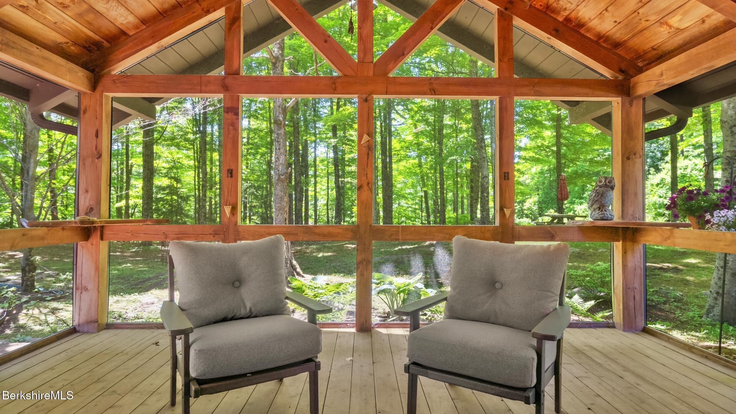 173 Hillsdale Road Egremont, MA 01230 - Photo 46 of 82 a balcony with furniture and garden view