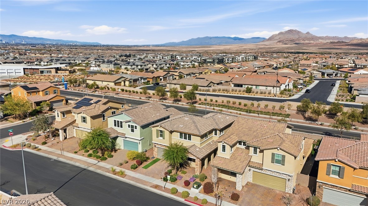 250 Dedication Avenue Henderson, NV 89011 - Photo 65 of 67 Aerial view of residential area featuring mountains