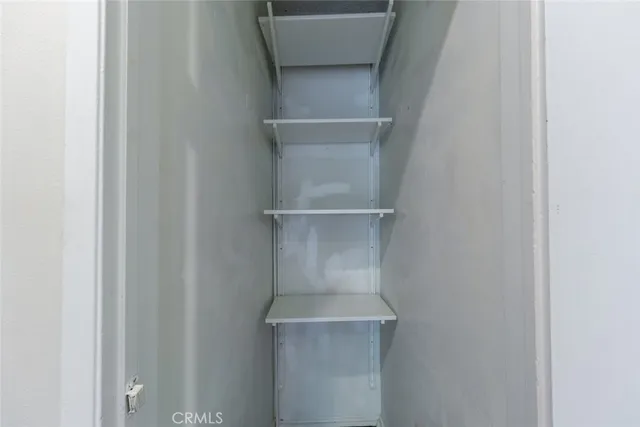 a close view of closet