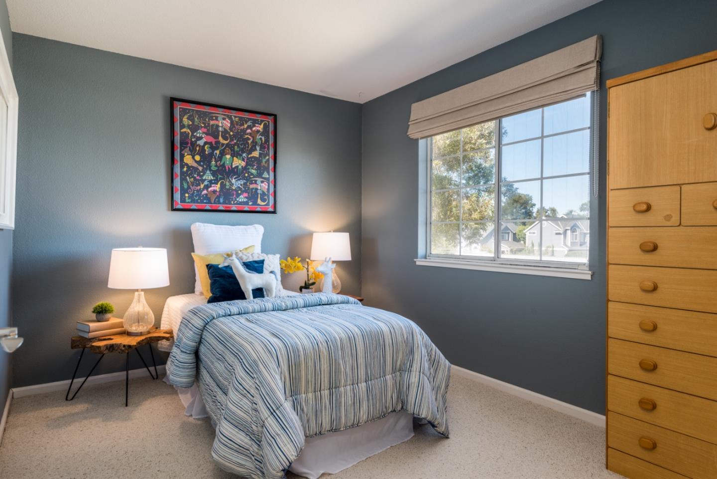 100 Farallon Drive Belmont, CA 94002 - Photo 16 of 29 a bed room with a bed and a window