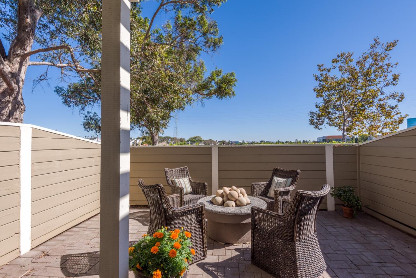 100 Farallon Drive Belmont, CA 94002 - Photo 20 of 29 a view of a terrace with furniture