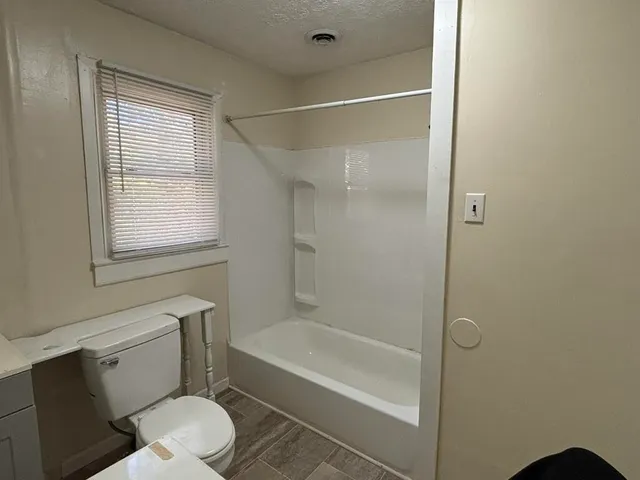 an empty room with closet