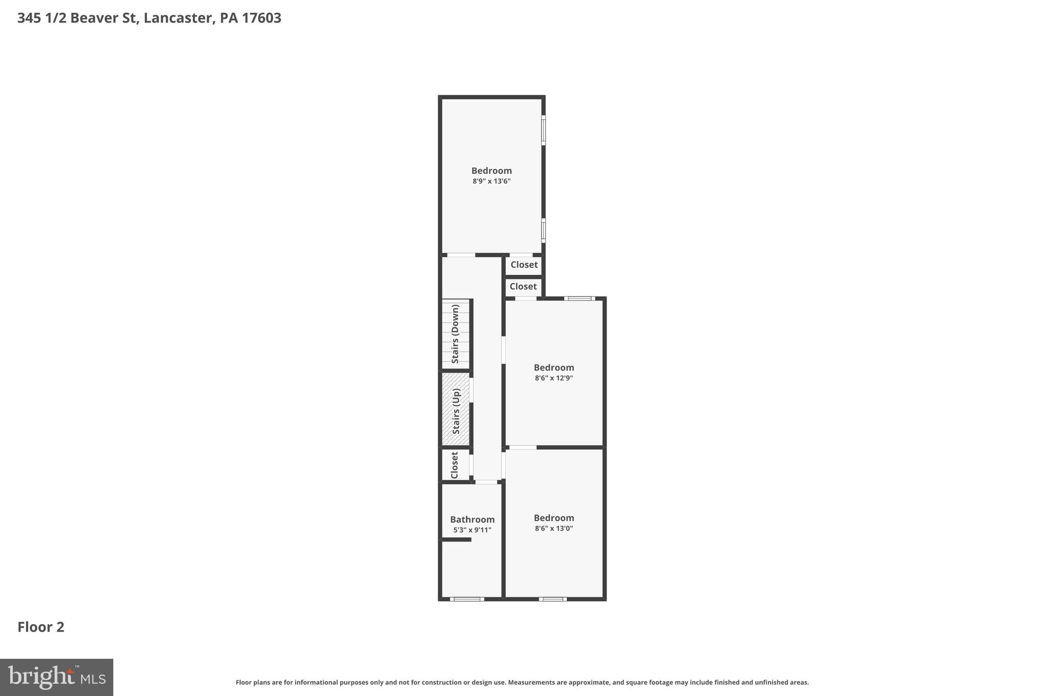 345 Beaver Street Lancaster, PA 17603 - Photo 39 of 41 Level 2 - Floor Plan