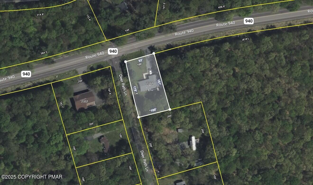 2332 Highway 940 Pocono Summit, PA 18346 - Photo 59 of 65 Parcel Lot Dimensions