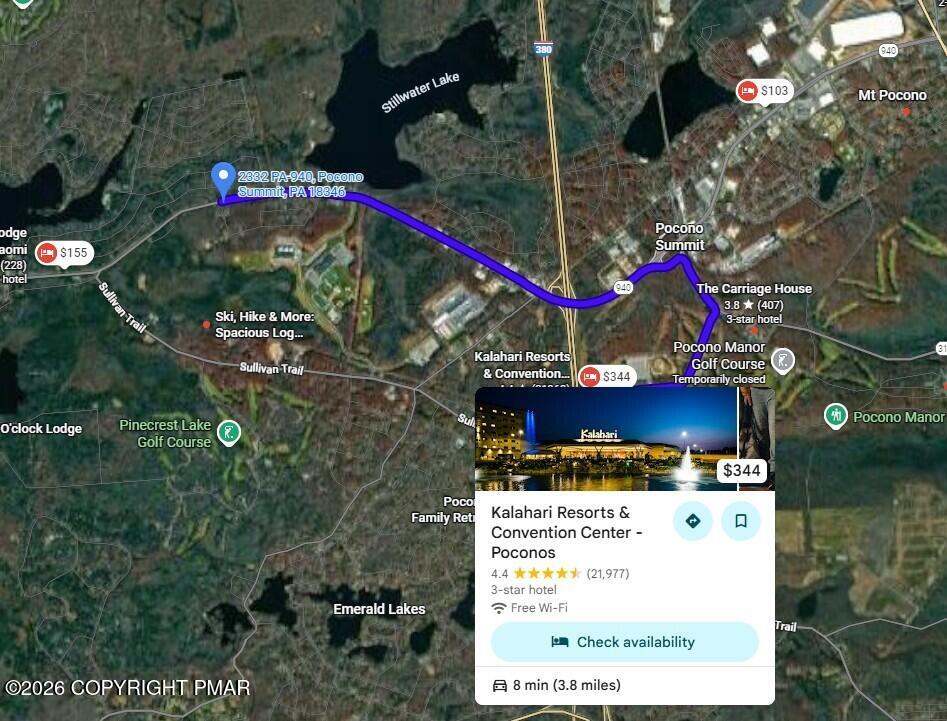 2332 Highway 940 Pocono Summit, PA 18346 - Photo 62 of 65 8 Minutes & 3.8 Miles to Kalahari Resort