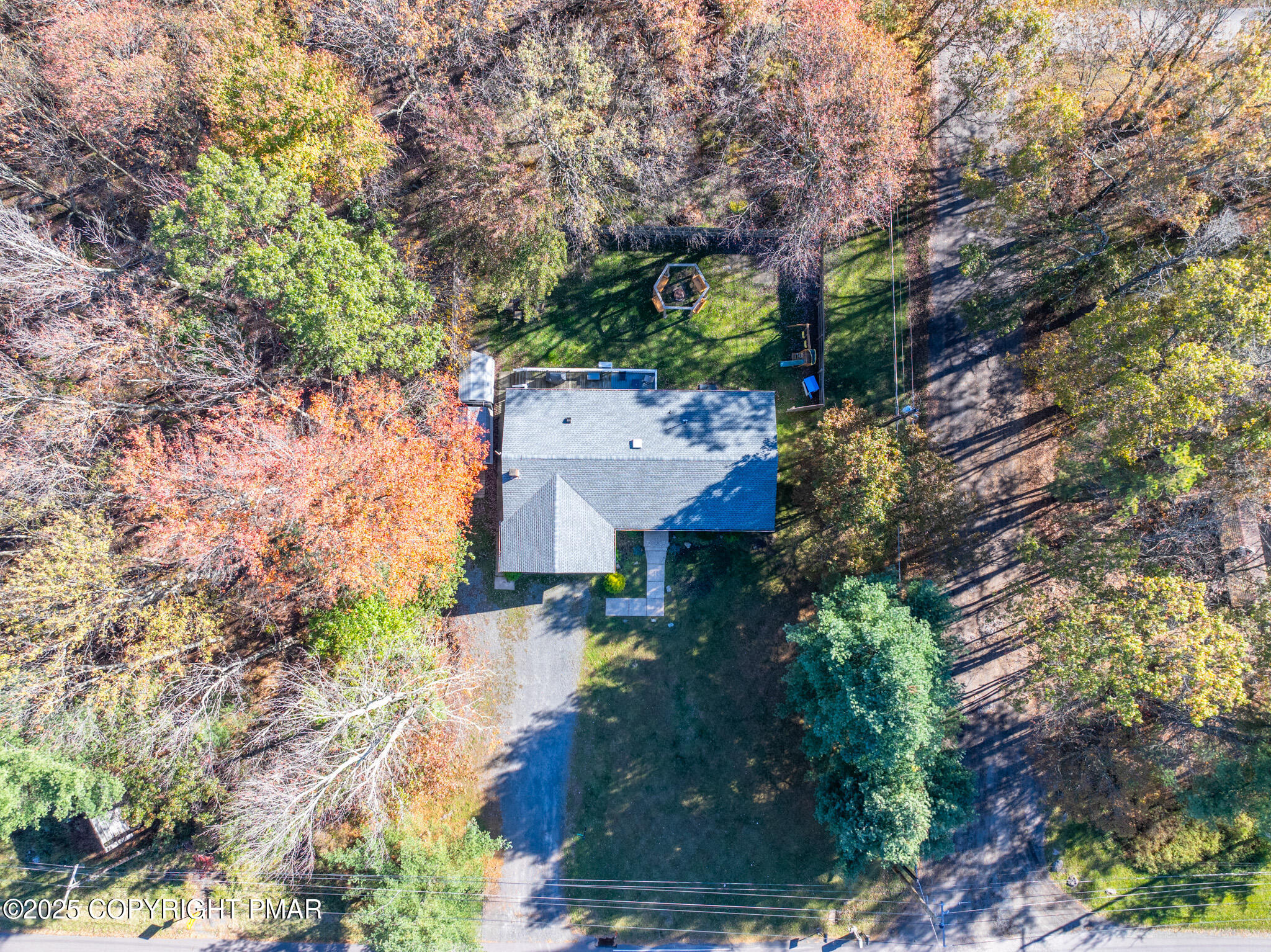 2332 Highway 940 Pocono Summit, PA 18346 - Photo 7 of 65 an aerial view of a house with a yard