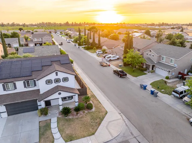 an aerial view of a city
