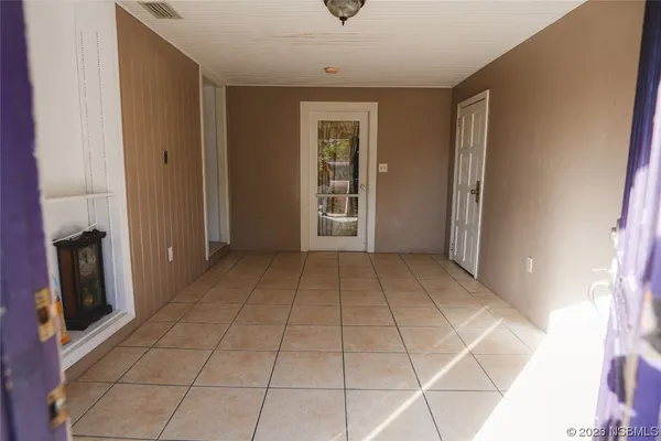a view of a livingroom with a window