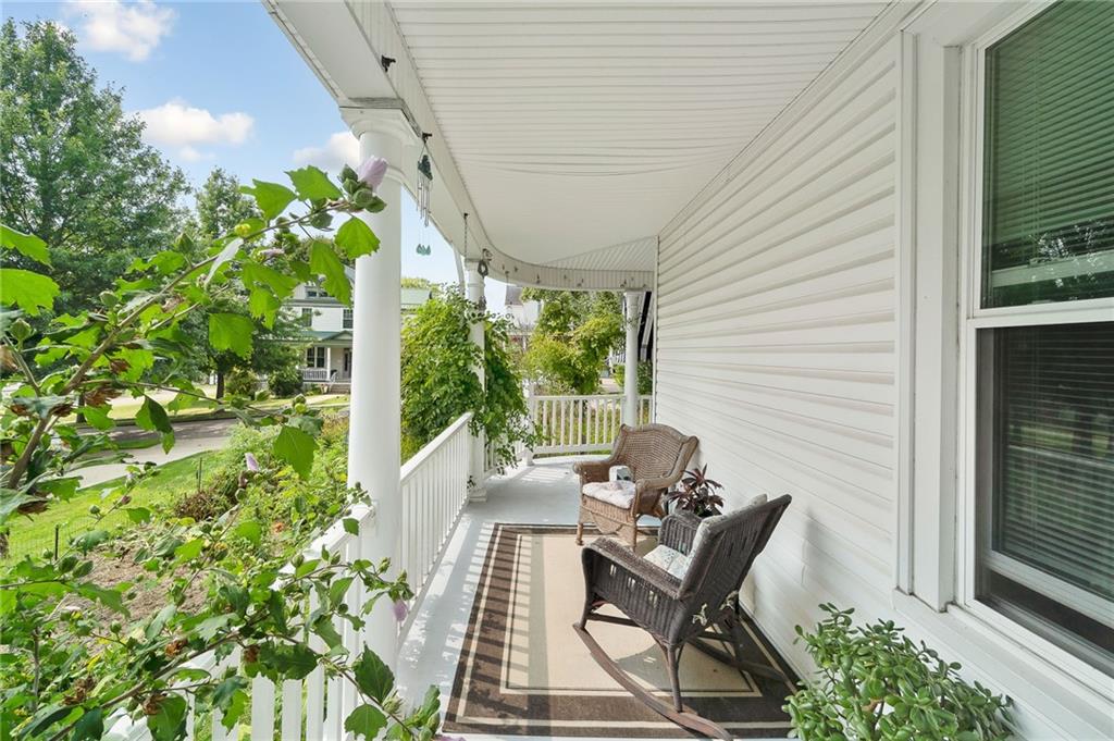 124 5th Street McDonald, PA 15057 - Photo 4 of 24 a view of a patio with table and chairs and potted plants