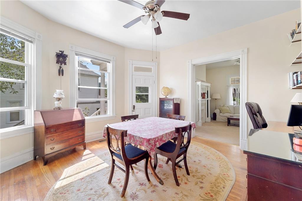 124 5th Street McDonald, PA 15057 - Photo 9 of 24 a dining room with furniture a chandelier and wooden floor