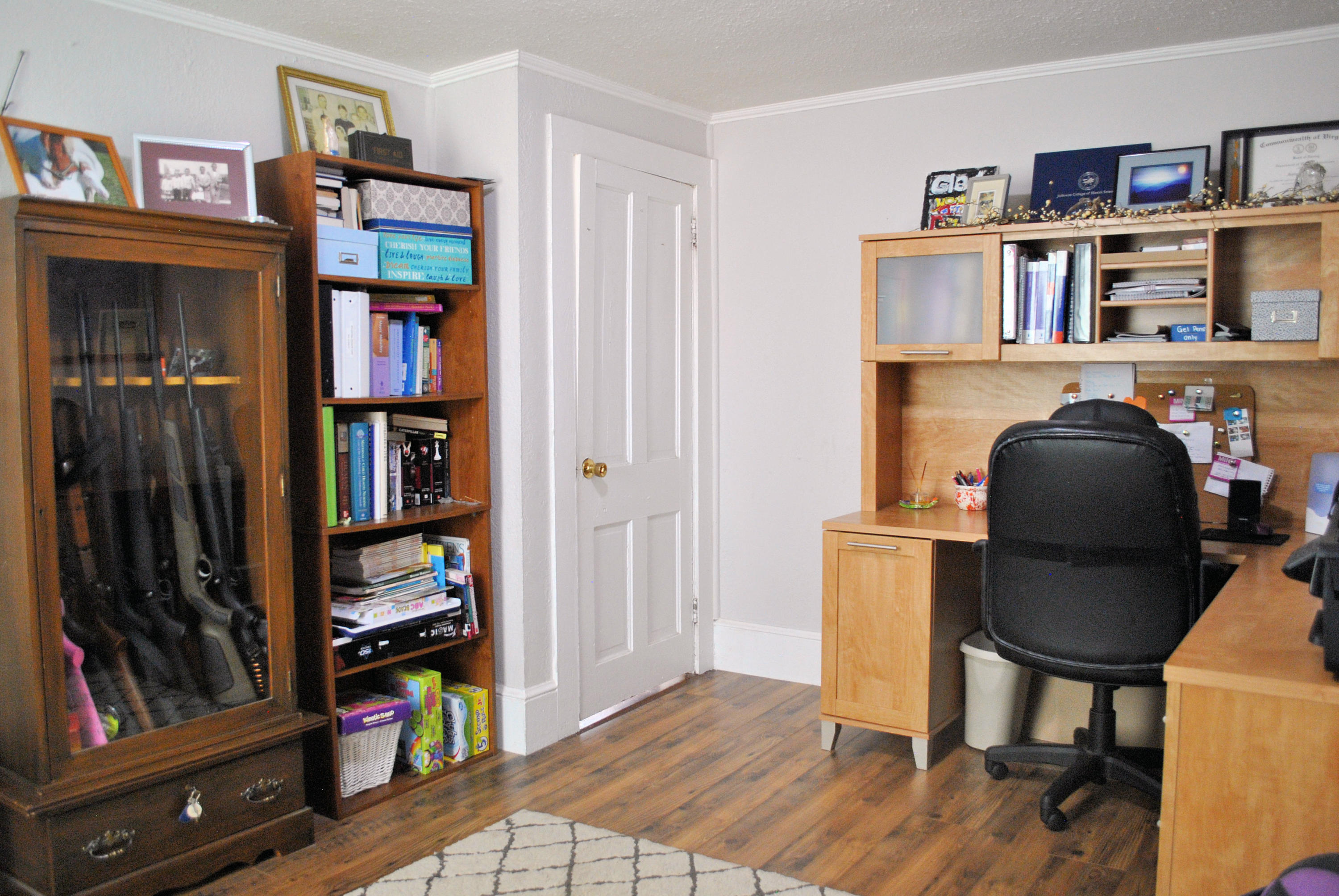 679 Union Valley Road Riner, VA 24149 - Photo 27 of 69 a view of a workspace with furniture and toys