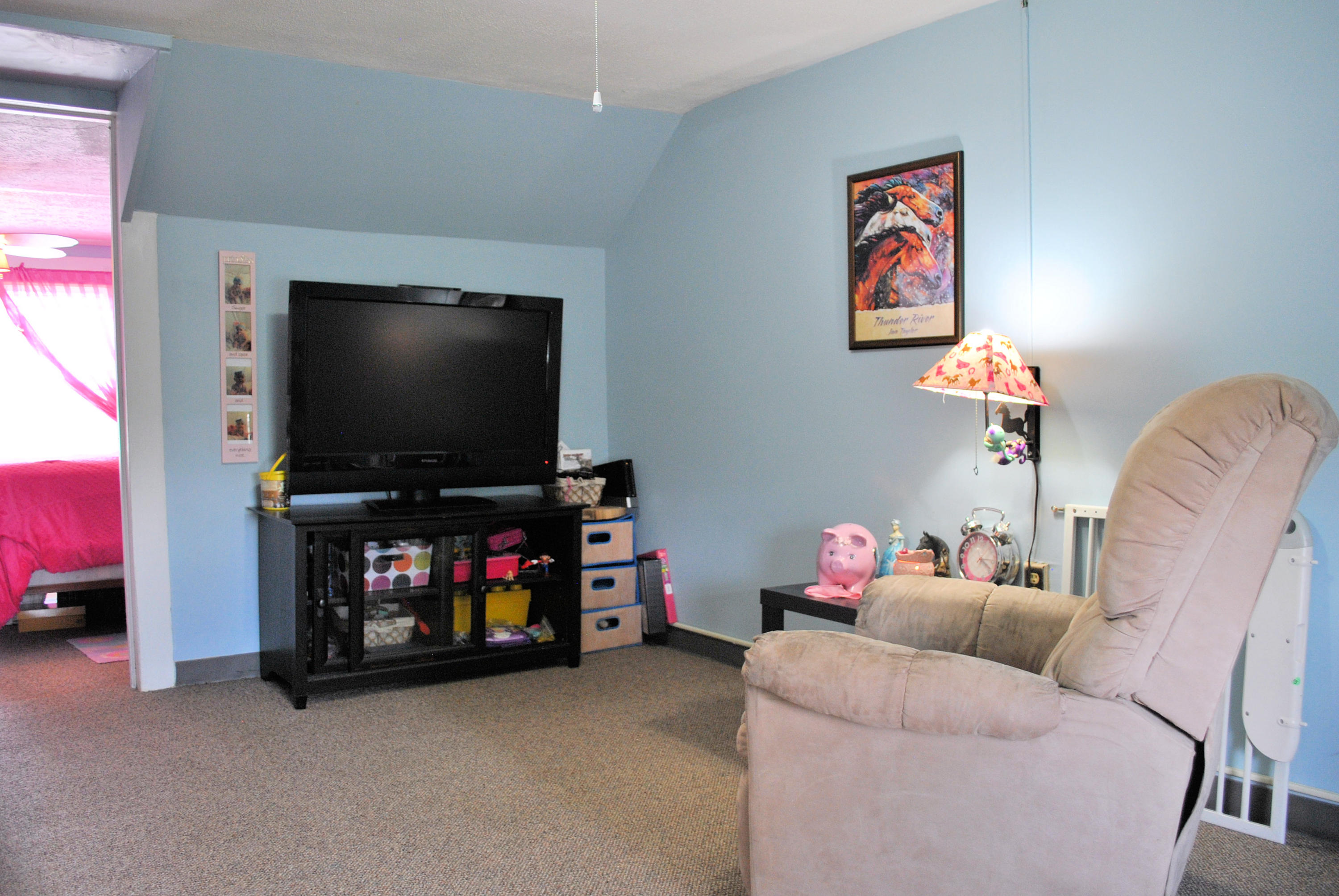 679 Union Valley Road Riner, VA 24149 - Photo 40 of 69 a living room with furniture and a flat screen tv