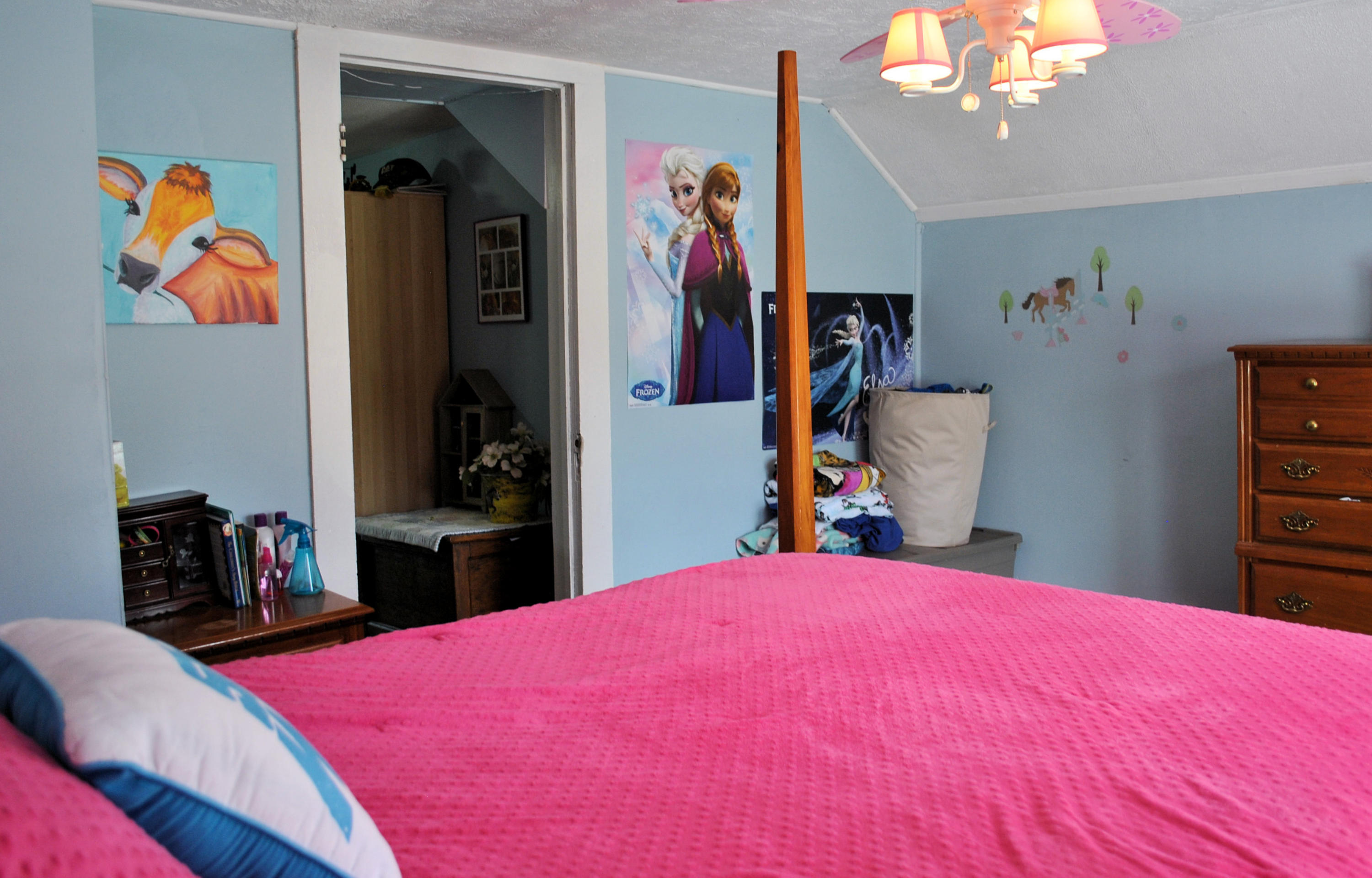 679 Union Valley Road Riner, VA 24149 - Photo 46 of 69 a bed room with a bed and a mirror