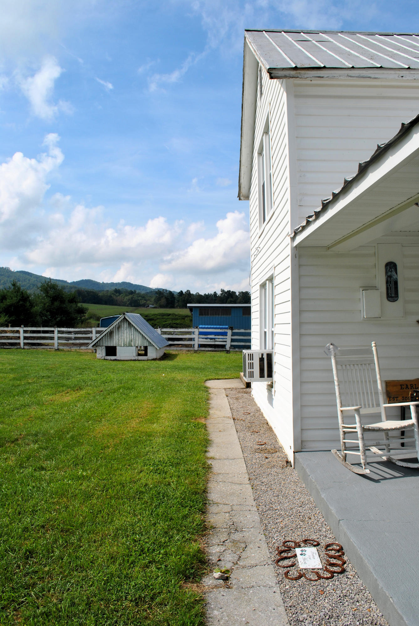 679 Union Valley Road Riner, VA 24149 - Photo 48 of 69 a view of a backyard with sitting area