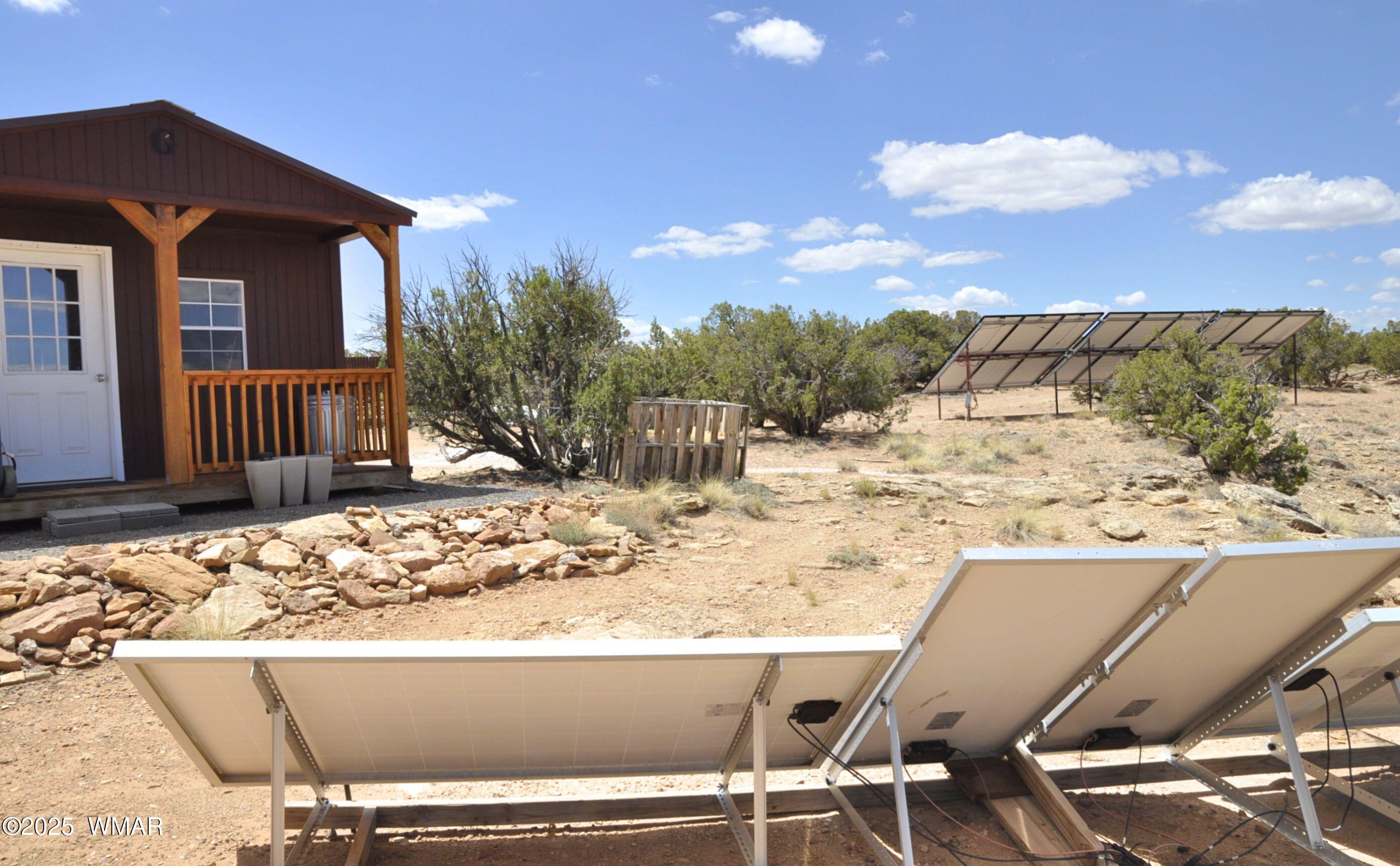 12 County Road Concho, AZ 85924 - Photo 48 of 85 Solar Panel Arrays ? Foreground Array for DC Water Heater, Background for AC Electric Power