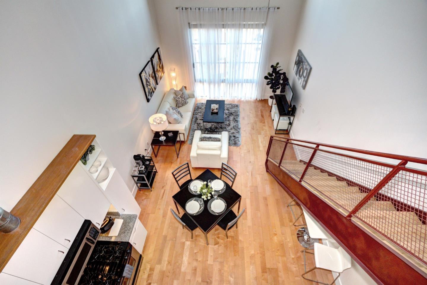 334 Santana Row, Unit 304 San Jose, CA 95128 - Photo 10 of 18 a view of entryway and hall with wooden floor