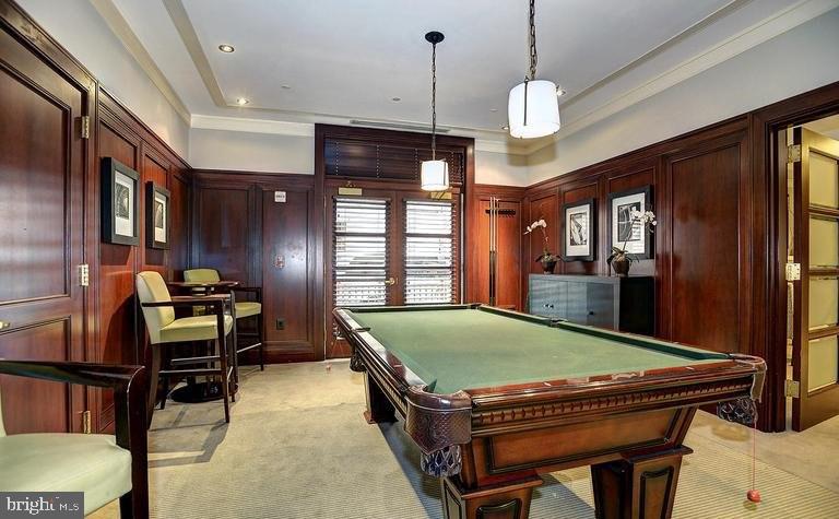 2425 L Street Northwest, Unit 637 Washington, DC 20037 - Photo 21 of 24 a room with pool table and windows