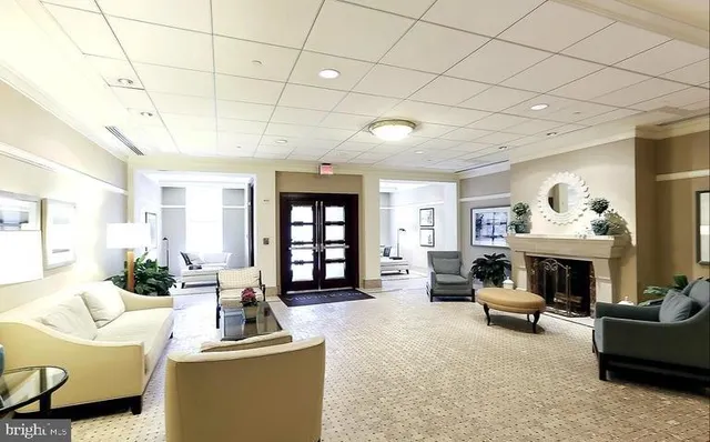 a room with gym equipment