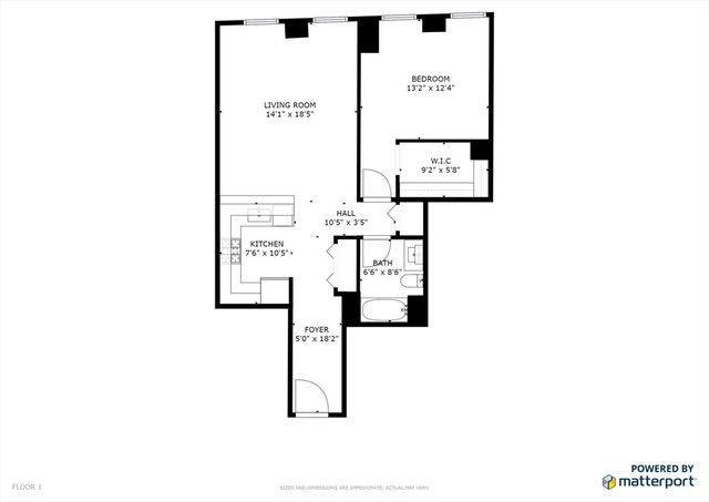 a picture of a bench in front of a wall