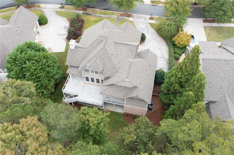6186 Talmadge Run Acworth, GA 30101 - Photo 51 of 54 an aerial view of residential house with outdoor space and swimming pool