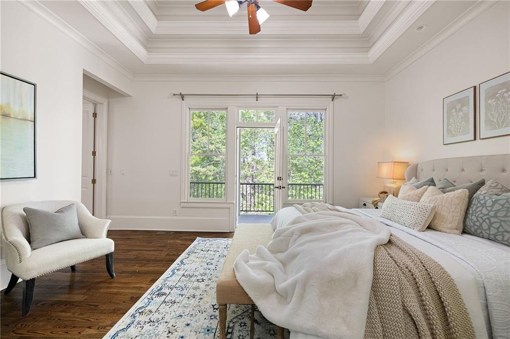 6186 Talmadge Run Acworth, GA 30101 - Photo 6 of 54 a bedroom with a bed and a couch