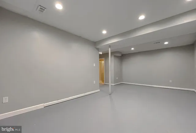 a view of an empty room