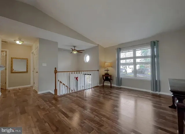 a view interior of a house with wooden floor
