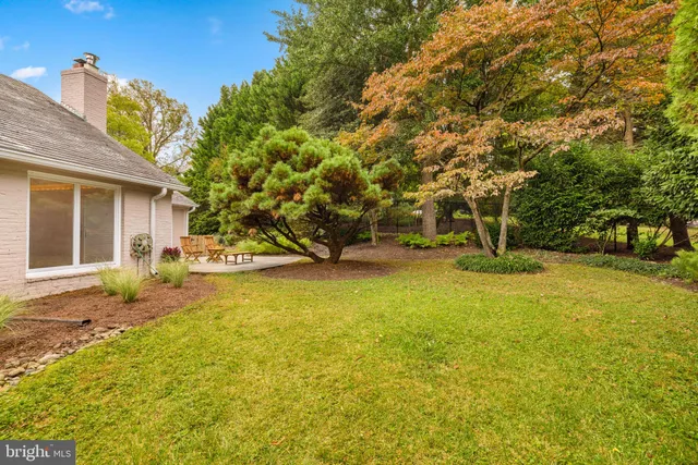 a view of a pathway both side of house
