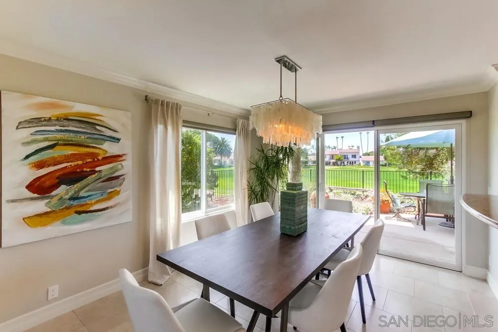 16101 Via Madera Circa West Rancho Santa Fe, CA 92091 - Photo 11 of 56 a view of a dining room with furniture window and outside view