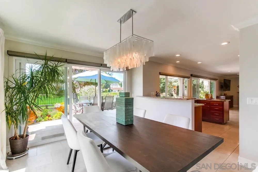 16101 Via Madera Circa West Rancho Santa Fe, CA 92091 - Photo 13 of 56 a view of a dining room with furniture window and outside view