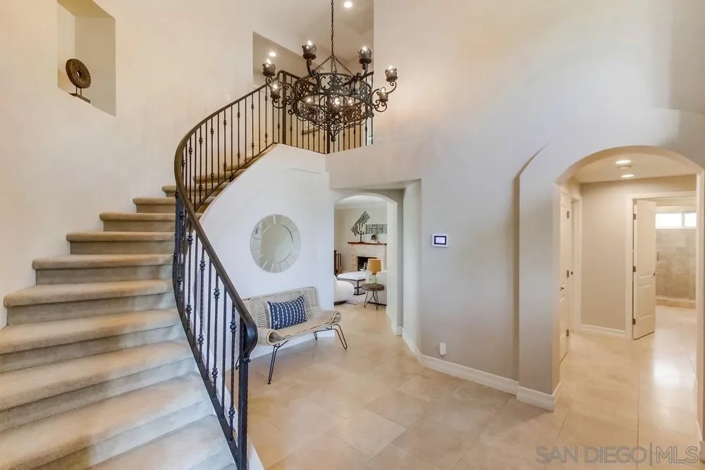 16101 Via Madera Circa West Rancho Santa Fe, CA 92091 - Photo 20 of 56 a view of entryway and hall with wooden floor