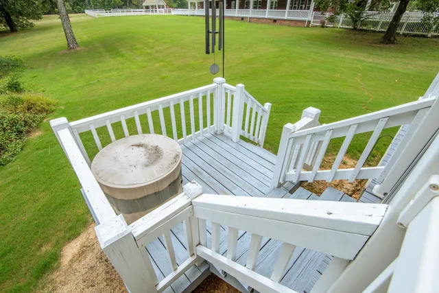 a view of outdoor seating space
