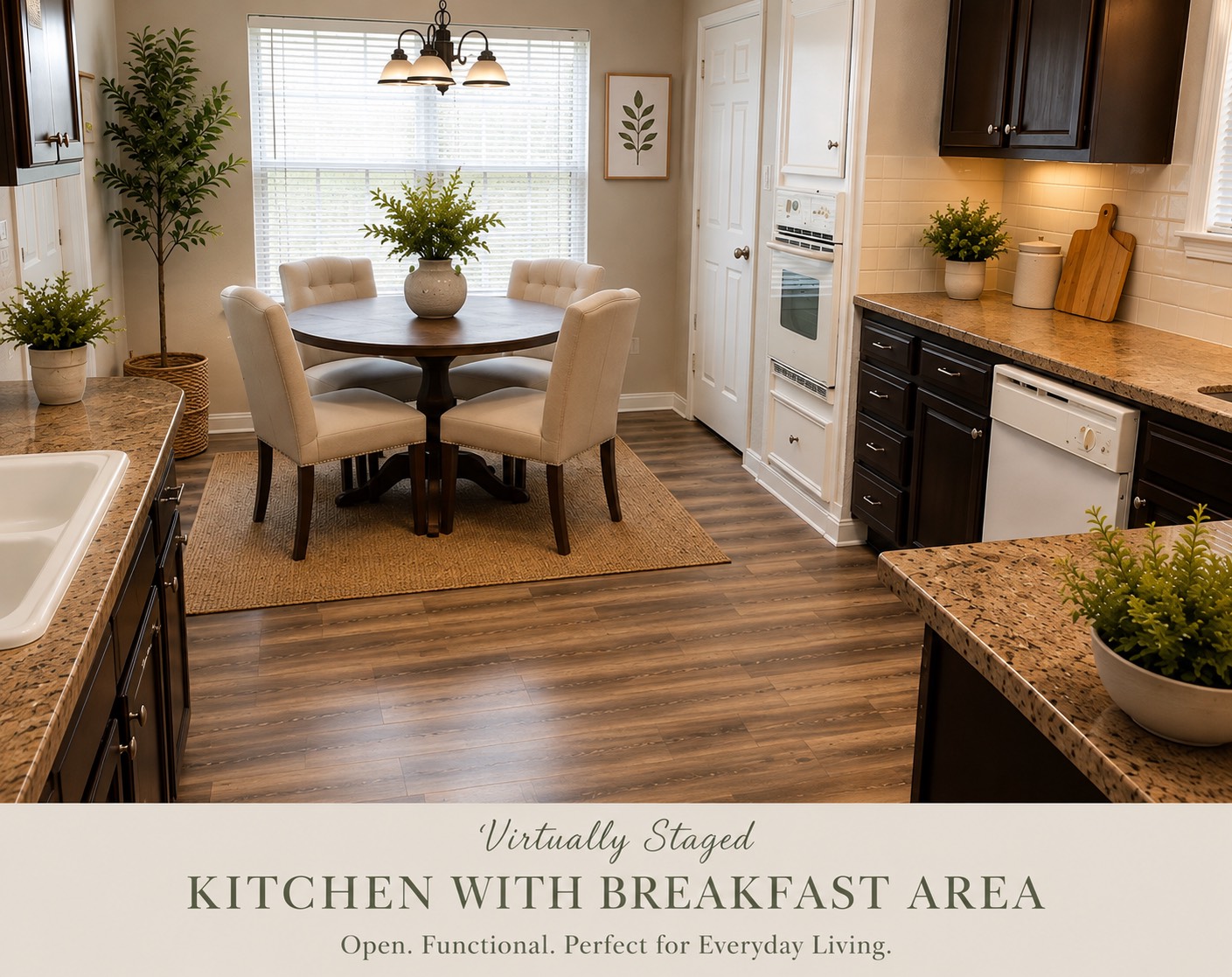 23314 Pennsgrove Road Spring, TX 77373 - Photo 16 of 22 Virtually Staged Kitchen & Breakfast Area