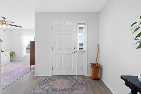 a very nice looking room with a large window