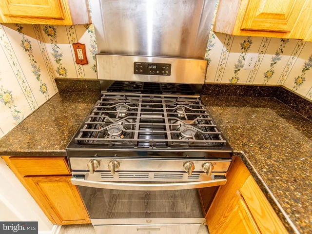 a close view of stove